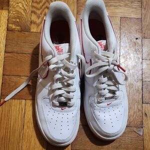 Nike Air White and Red Shoes